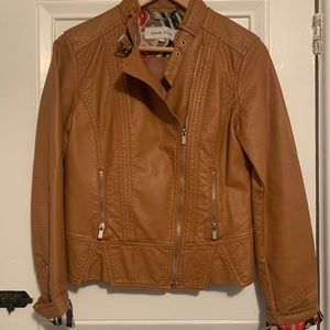 Black River Brown Faux Leather Jacket